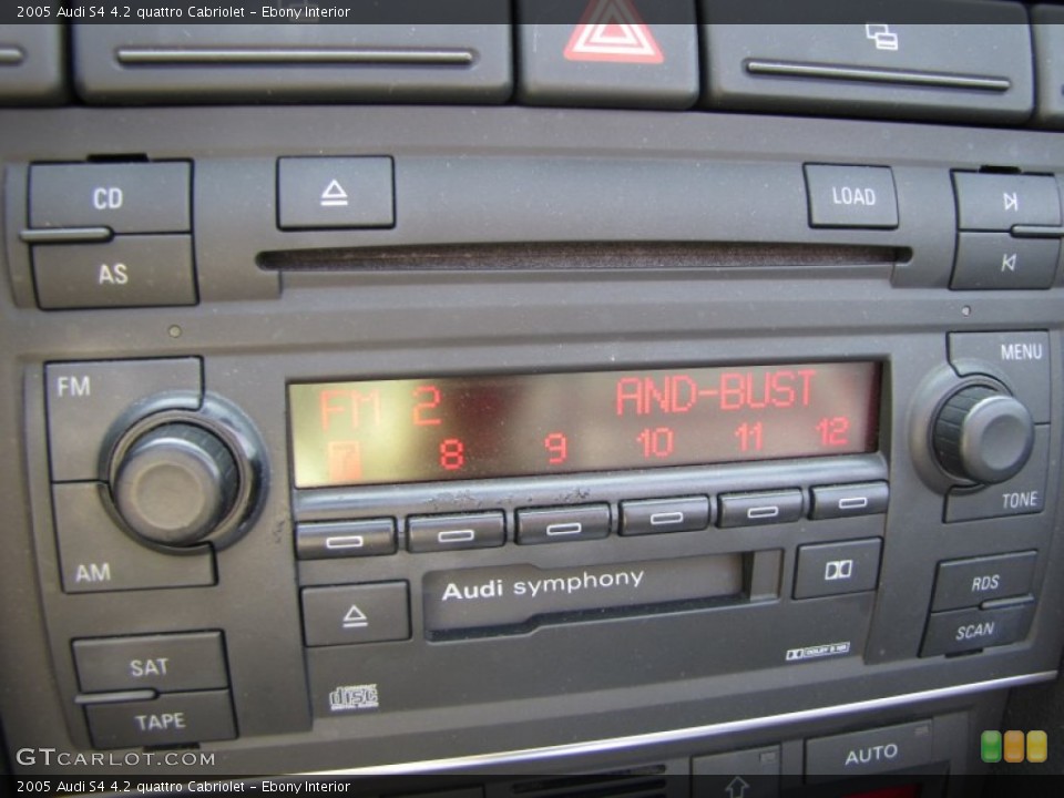 Ebony Interior Controls for the 2005 Audi S4 4.2 quattro Cabriolet #51612724