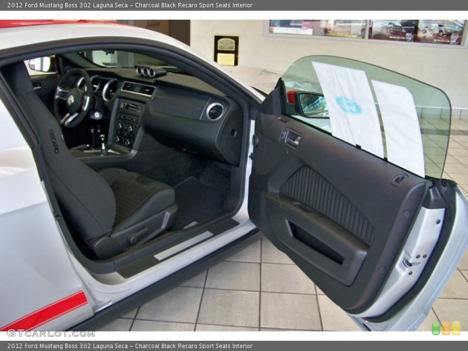 Charcoal Black Recaro Sport Seats Interior Photo for the 2012 Ford Mustang Boss 302 Laguna Seca #51614575