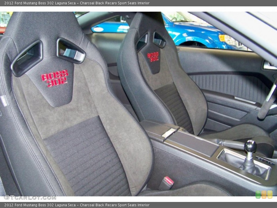 Charcoal Black Recaro Sport Seats Interior Photo for the 2012 Ford Mustang Boss 302 Laguna Seca #51614590