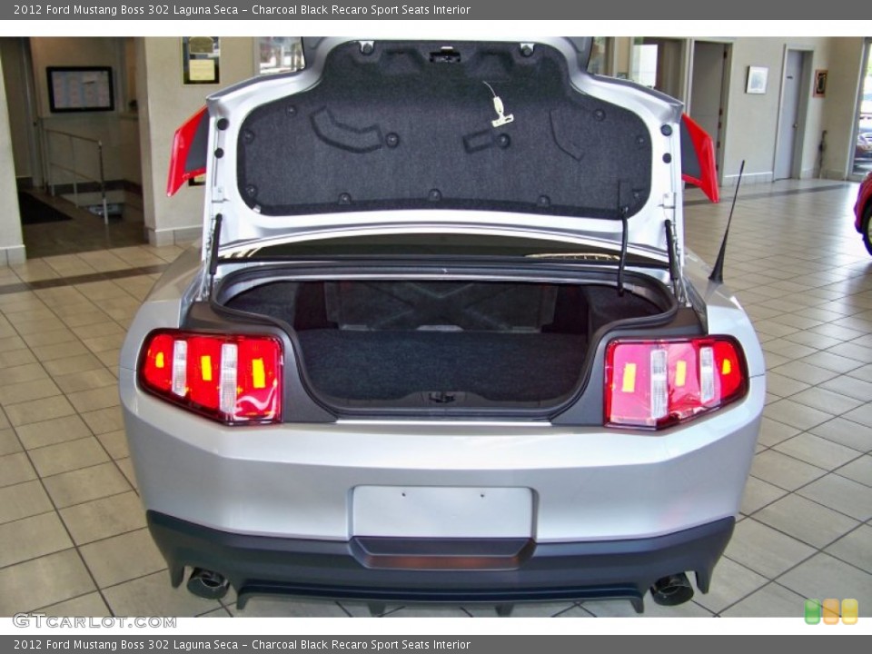 Charcoal Black Recaro Sport Seats Interior Trunk for the 2012 Ford Mustang Boss 302 Laguna Seca #51614635