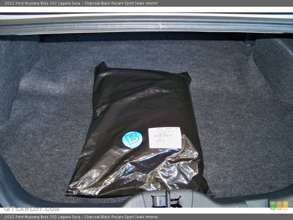 Charcoal Black Recaro Sport Seats Interior Trunk for the 2012 Ford Mustang Boss 302 Laguna Seca #51614650