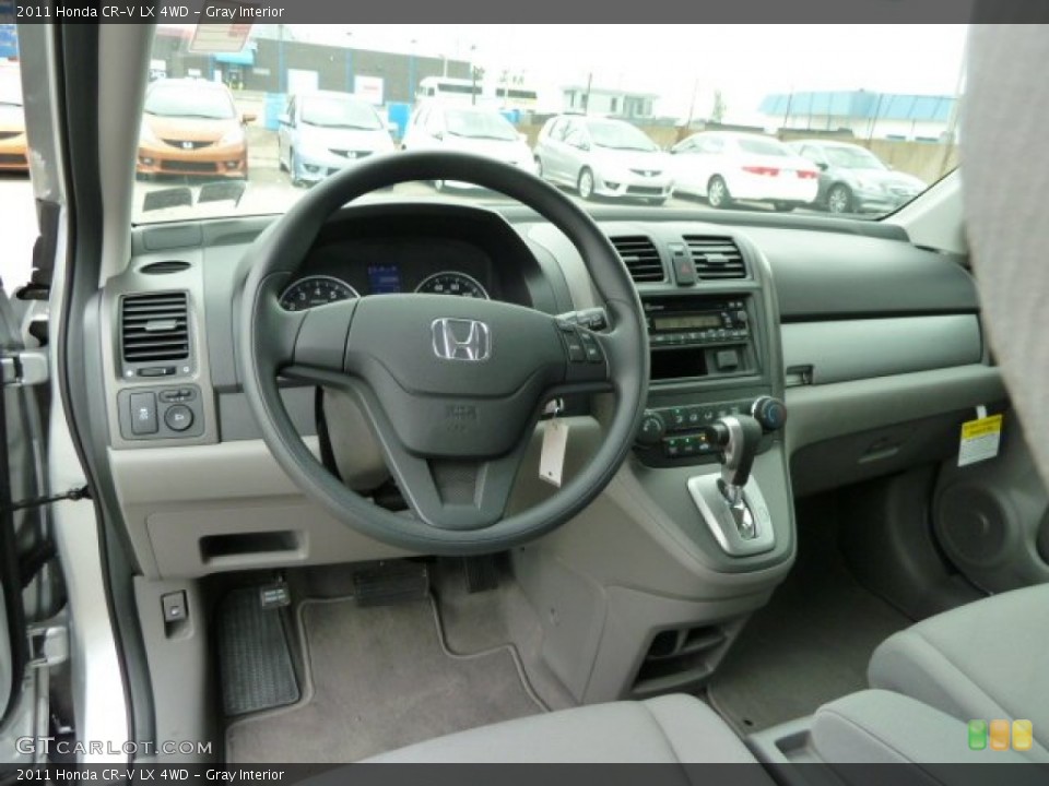 Gray Interior Dashboard for the 2011 Honda CR-V LX 4WD #51614698