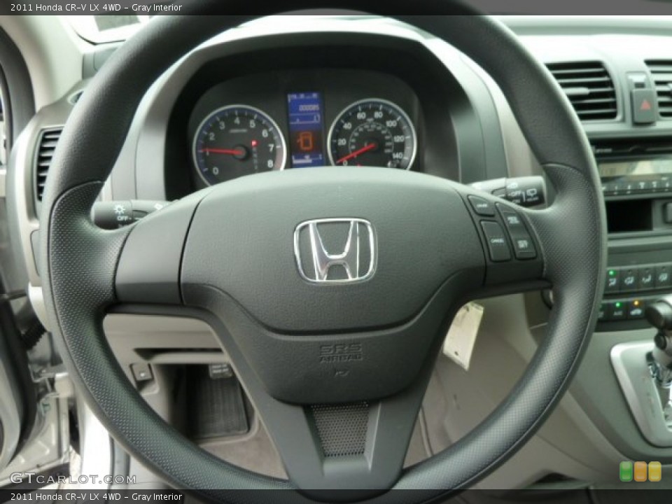Gray Interior Steering Wheel for the 2011 Honda CR-V LX 4WD #51614752