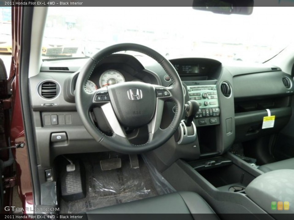 Black Interior Dashboard for the 2011 Honda Pilot EX-L 4WD #51614983