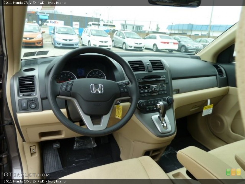 Ivory Interior Dashboard for the 2011 Honda CR-V EX 4WD #51615532