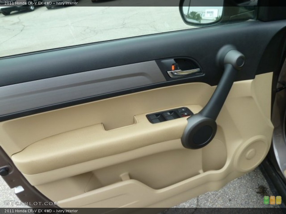 Ivory Interior Door Panel for the 2011 Honda CR-V EX 4WD #51615559