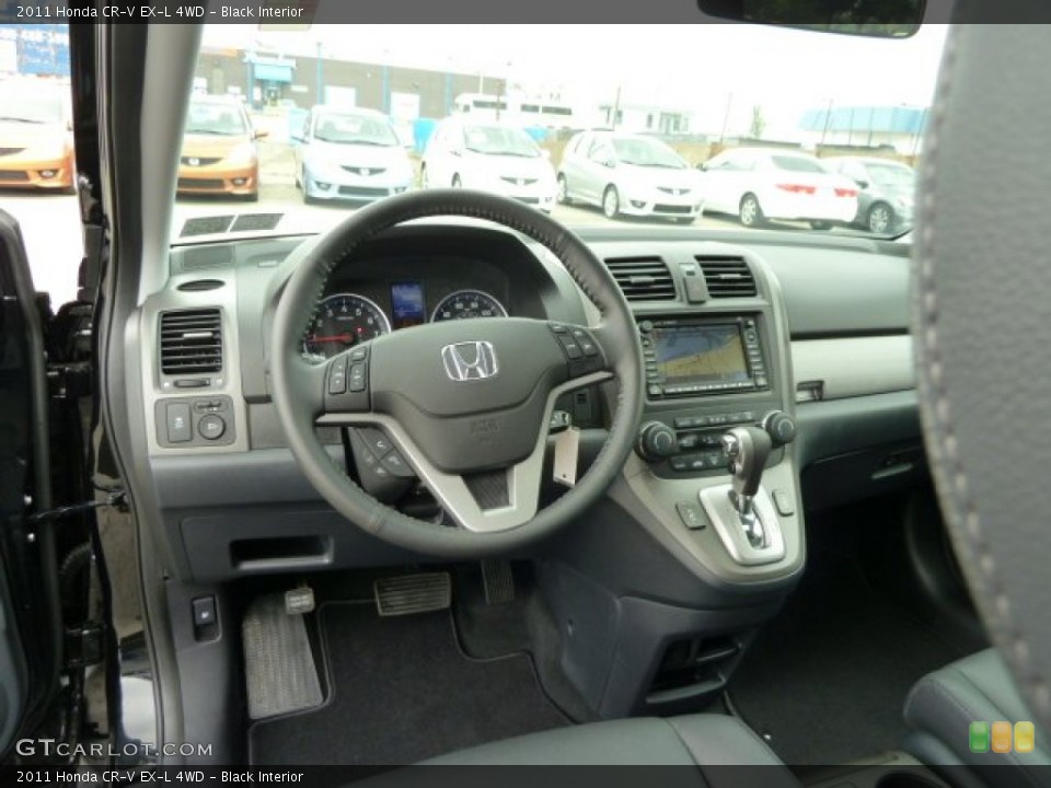 Black Interior Dashboard for the 2011 Honda CR-V EX-L 4WD #51615802