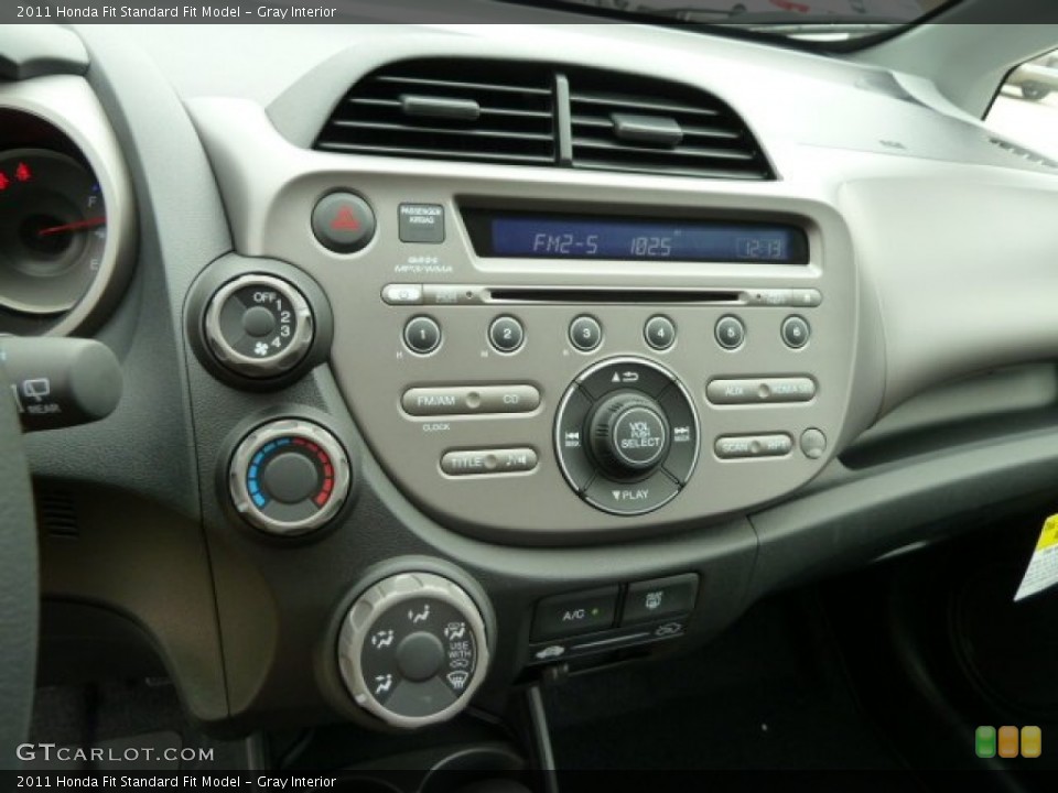 Gray Interior Controls for the 2011 Honda Fit  #51616171