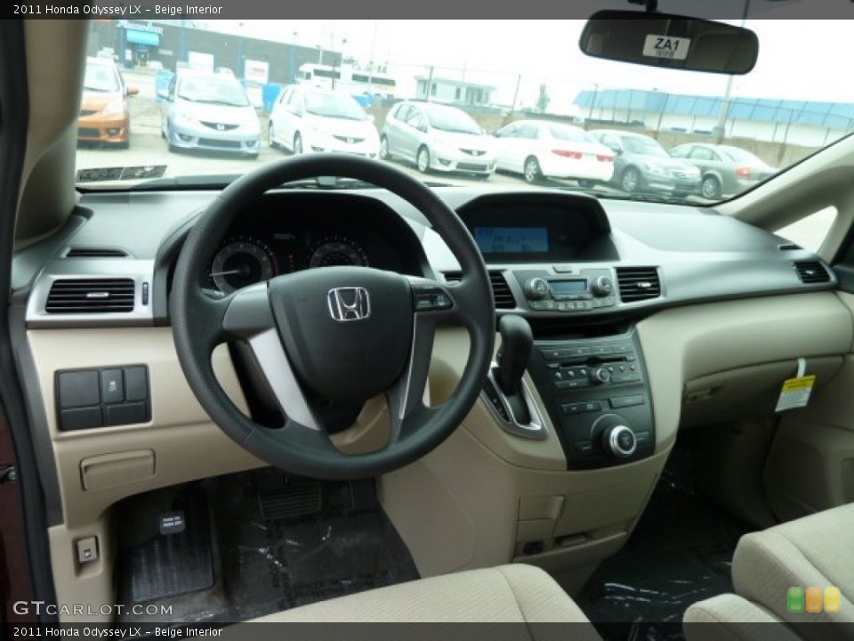 Beige Interior Dashboard for the 2011 Honda Odyssey LX #51616387