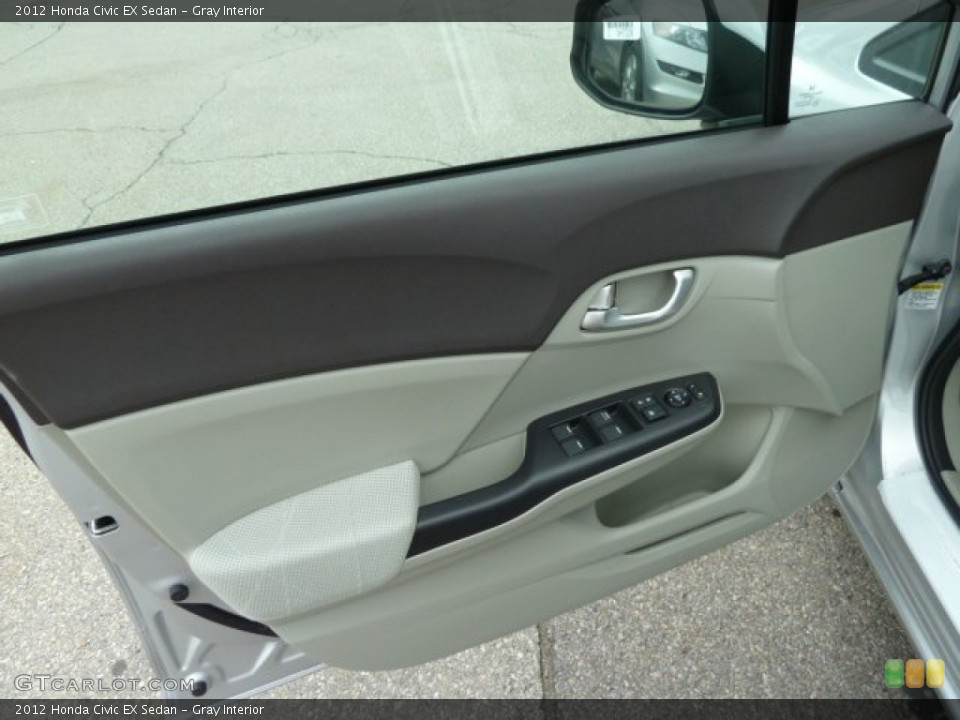 Gray Interior Door Panel for the 2012 Honda Civic EX Sedan #51617833