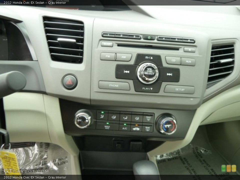 Gray Interior Controls for the 2012 Honda Civic EX Sedan #51617887