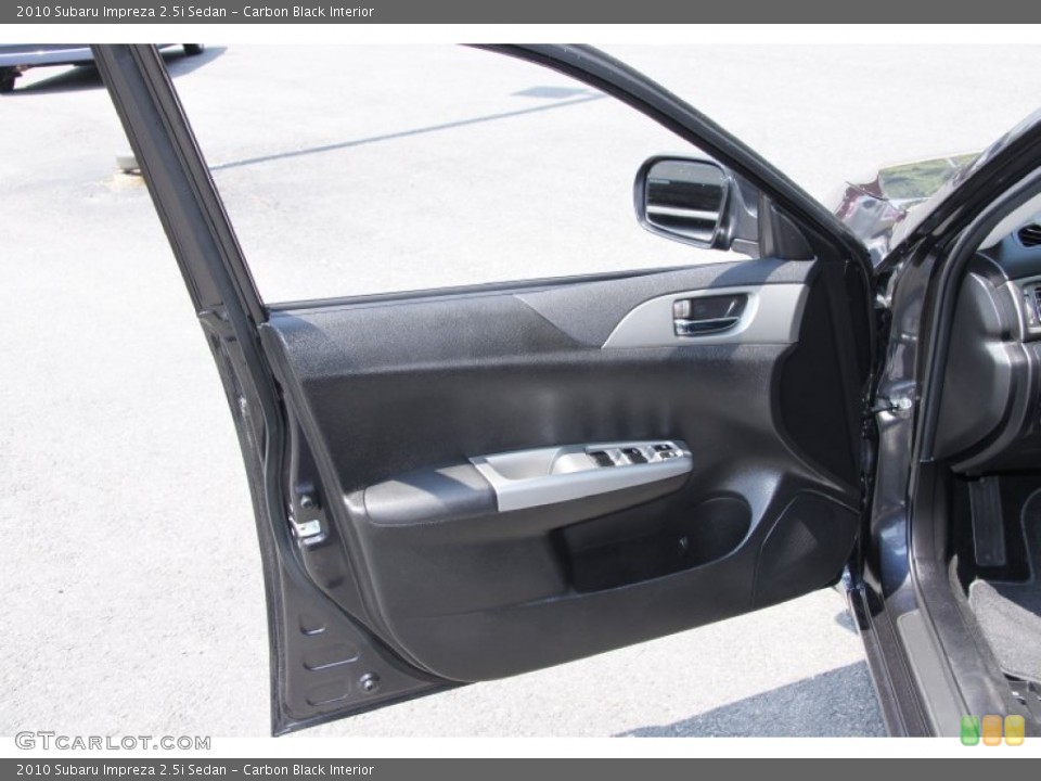 Carbon Black Interior Door Panel for the 2010 Subaru Impreza 2.5i Sedan #51619831
