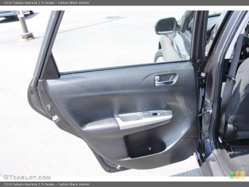 Carbon Black Interior Door Panel for the 2010 Subaru Impreza 2.5i Sedan #51619849