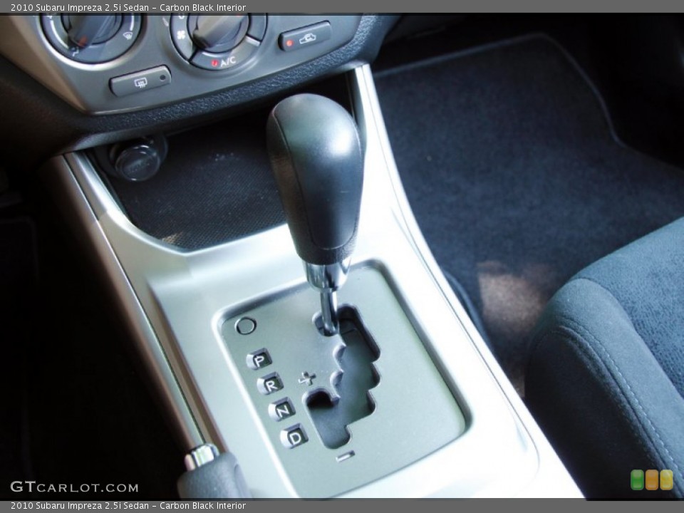 Carbon Black Interior Transmission for the 2010 Subaru Impreza 2.5i Sedan #51619963