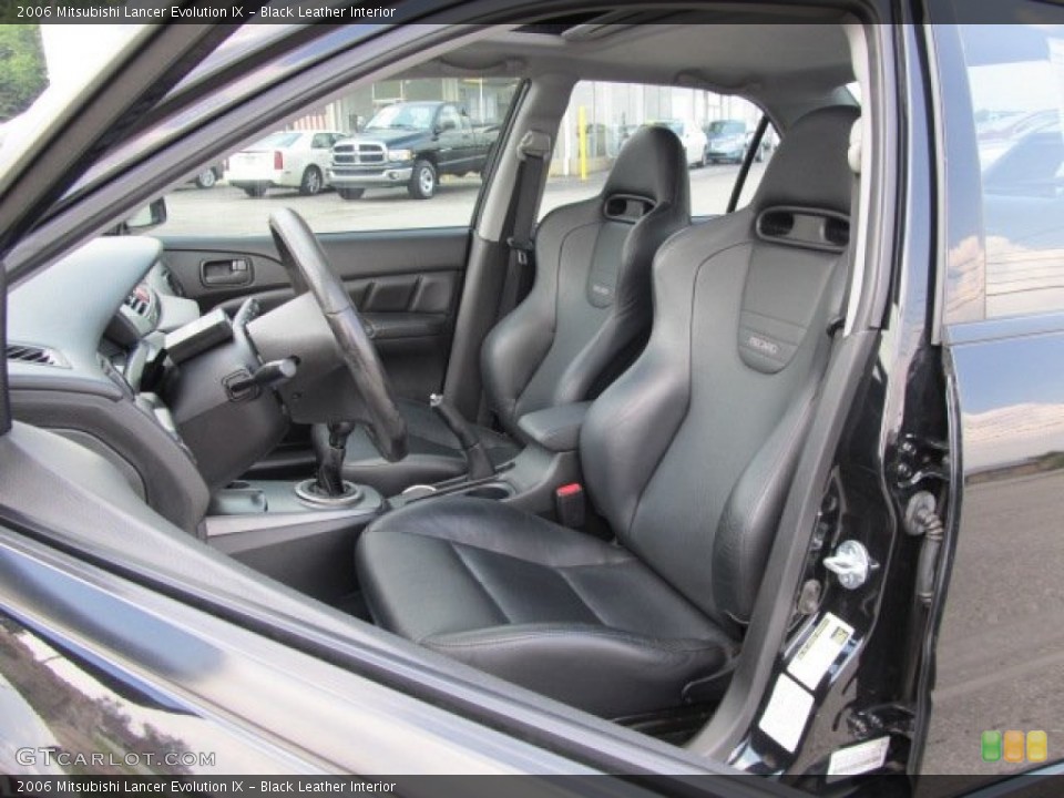 Black Leather Interior Photo for the 2006 Mitsubishi Lancer Evolution IX #51623842