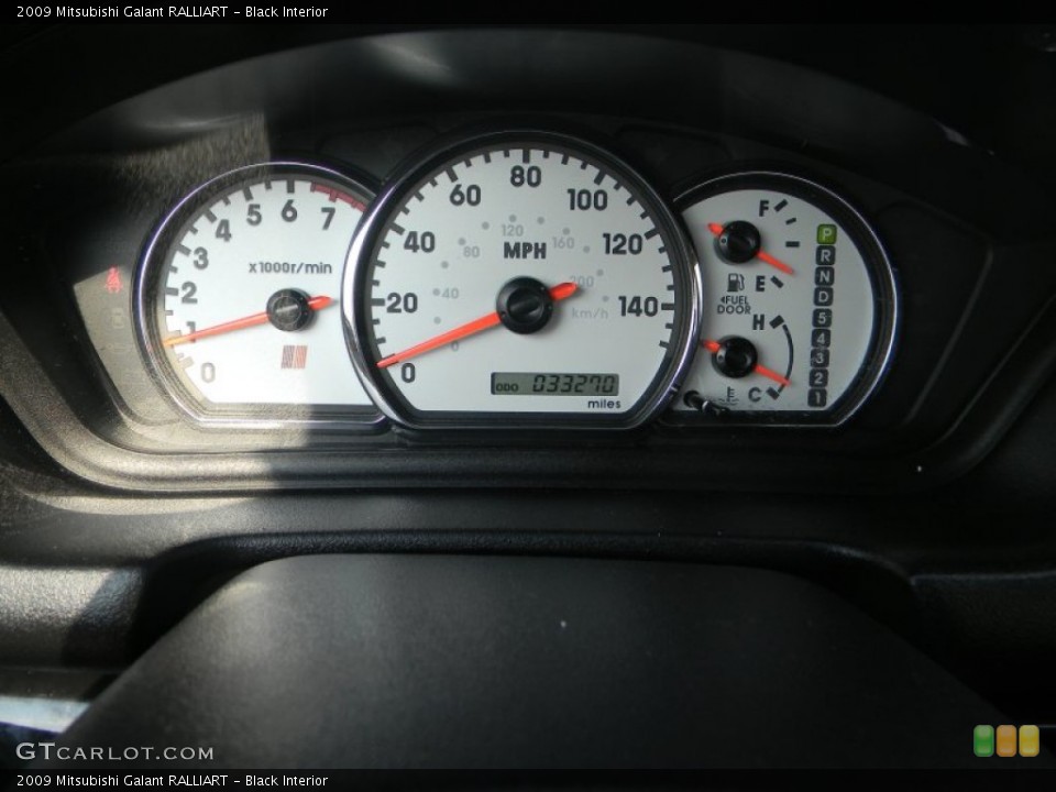 Black Interior Gauges for the 2009 Mitsubishi Galant RALLIART #51623854