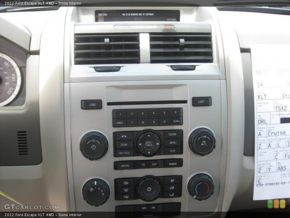 Stone Interior Controls for the 2012 Ford Escape XLT 4WD #51624844