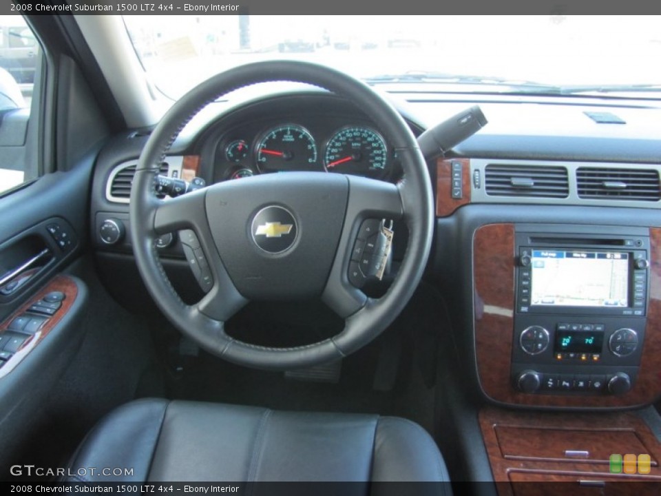 Ebony Interior Dashboard for the 2008 Chevrolet Suburban 1500 LTZ 4x4 #51627982