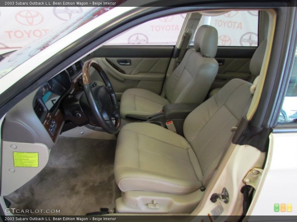 Beige Interior Photo for the 2003 Subaru Outback L.L. Bean Edition Wagon #51630307