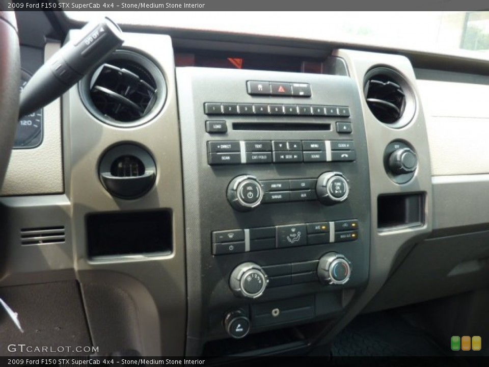 Stone/Medium Stone Interior Controls for the 2009 Ford F150 STX SuperCab 4x4 #51638347
