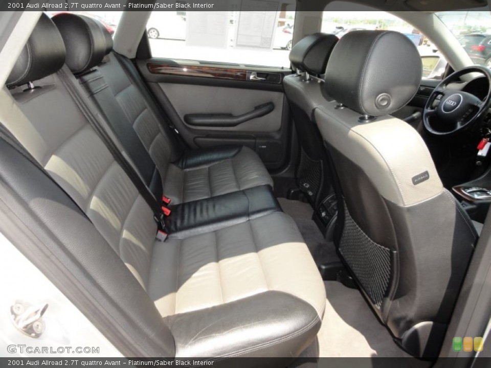Platinum/Saber Black Interior Photo for the 2001 Audi Allroad 2.7T quattro Avant #51638371
