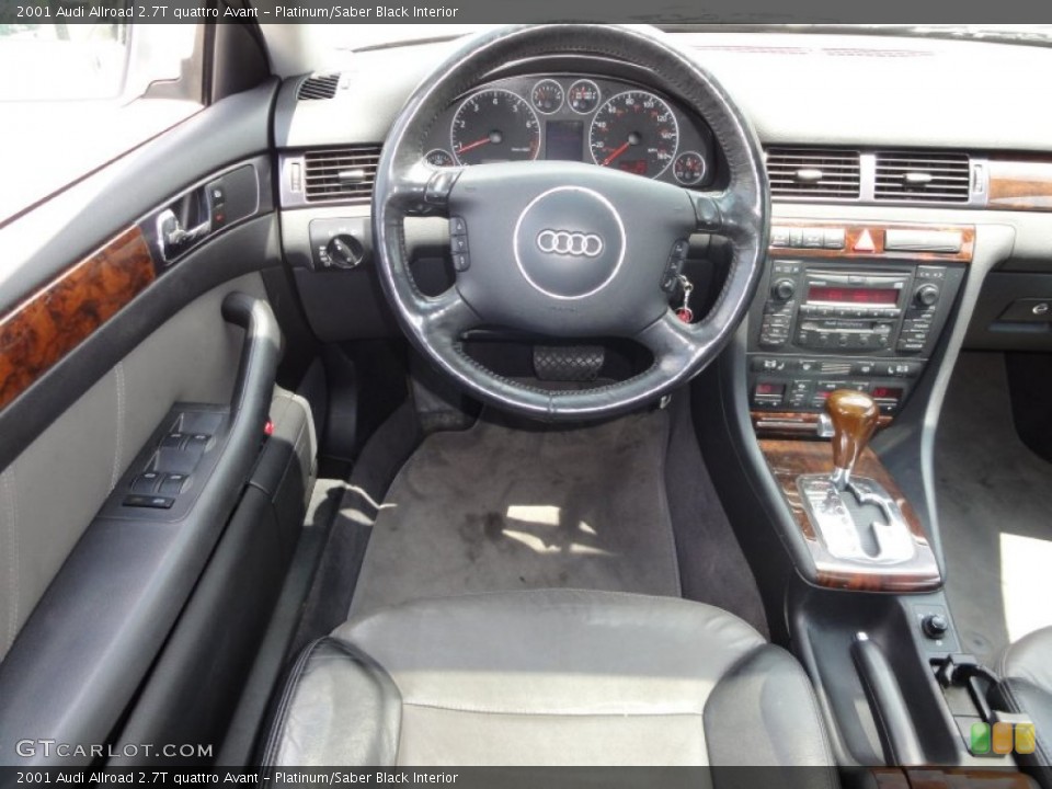 Platinum/Saber Black Interior Steering Wheel for the 2001 Audi Allroad 2.7T quattro Avant #51638449