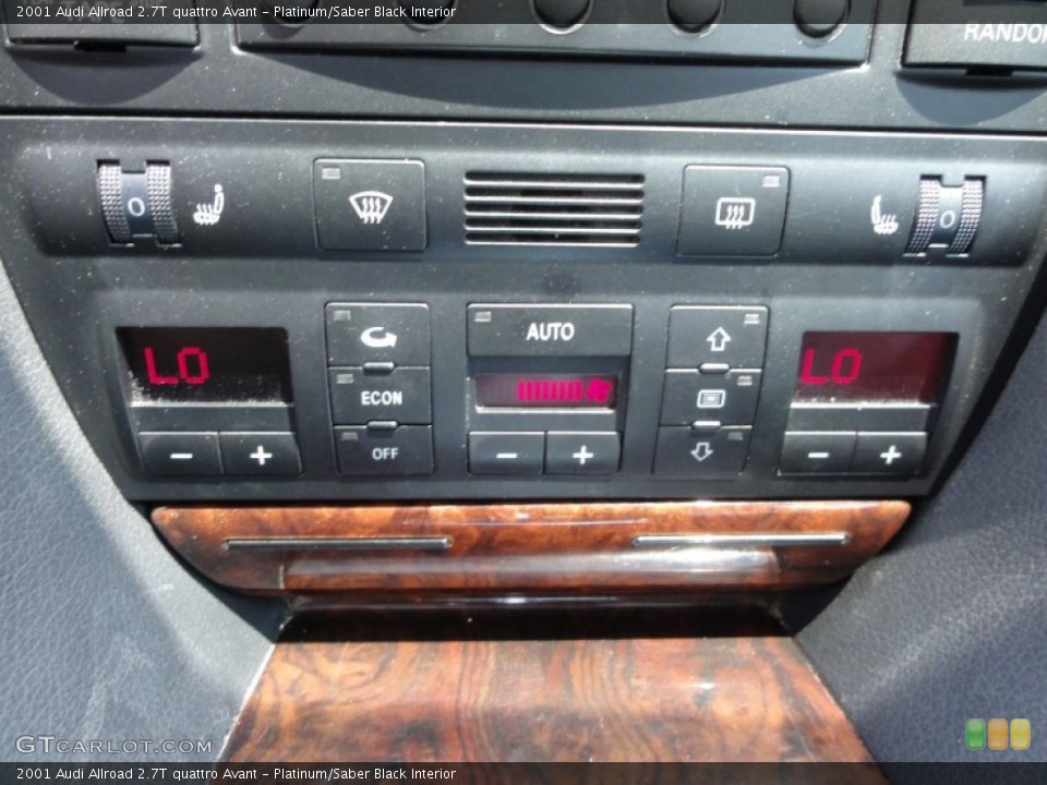 Platinum/Saber Black Interior Controls for the 2001 Audi Allroad 2.7T quattro Avant #51638677