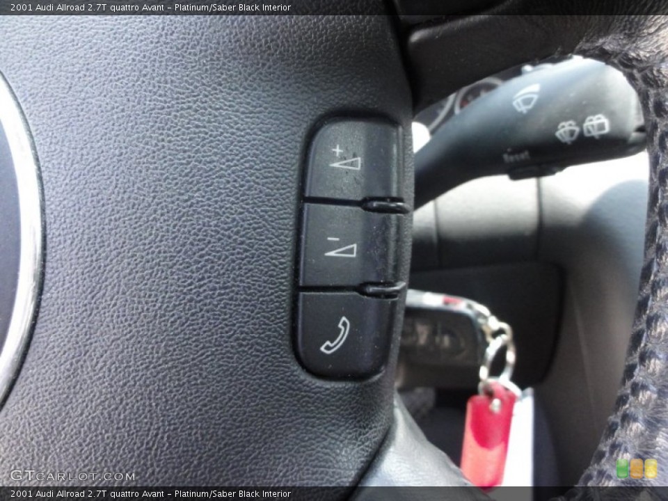 Platinum/Saber Black Interior Controls for the 2001 Audi Allroad 2.7T quattro Avant #51638764