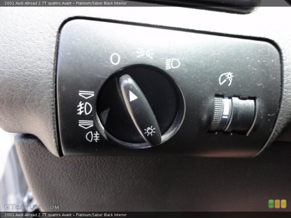 Platinum/Saber Black Interior Controls for the 2001 Audi Allroad 2.7T quattro Avant #51638812