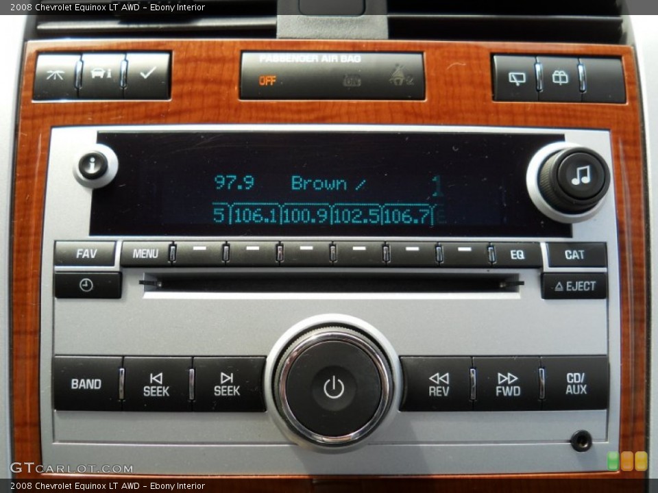 Ebony Interior Controls for the 2008 Chevrolet Equinox LT AWD #51639160