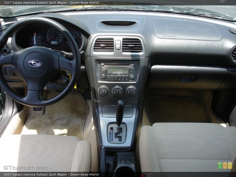 Desert Beige Interior Dashboard for the 2007 Subaru Impreza Outback Sport Wagon #51640912