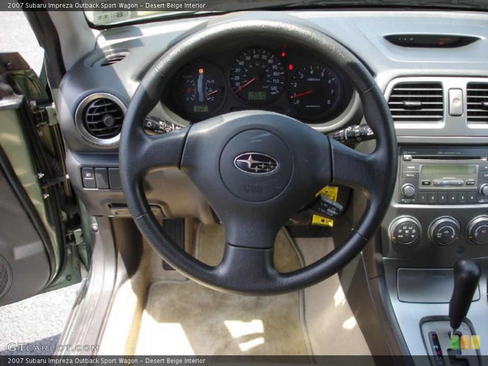 Desert Beige Interior Steering Wheel for the 2007 Subaru Impreza Outback Sport Wagon #51640930