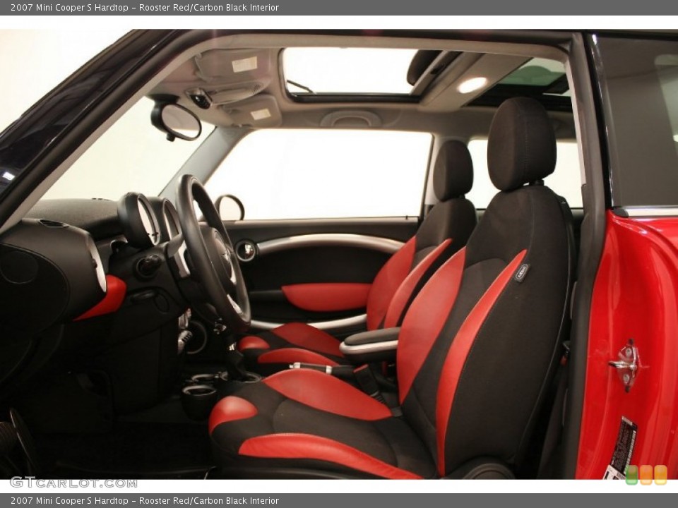 Rooster Red/Carbon Black Interior Photo for the 2007 Mini Cooper S Hardtop #51641656