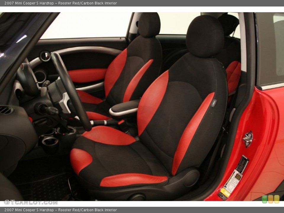Rooster Red/Carbon Black Interior Photo for the 2007 Mini Cooper S Hardtop #51641668