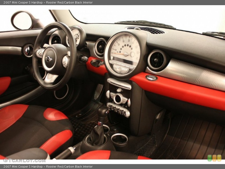 Rooster Red/Carbon Black Interior Photo for the 2007 Mini Cooper S Hardtop #51641794