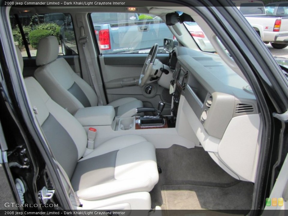Dark Khaki/Light Graystone Interior Photo for the 2008 Jeep Commander Limited #51641827