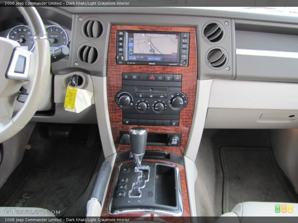 Dark Khaki/Light Graystone Interior Controls for the 2008 Jeep Commander Limited #51641860