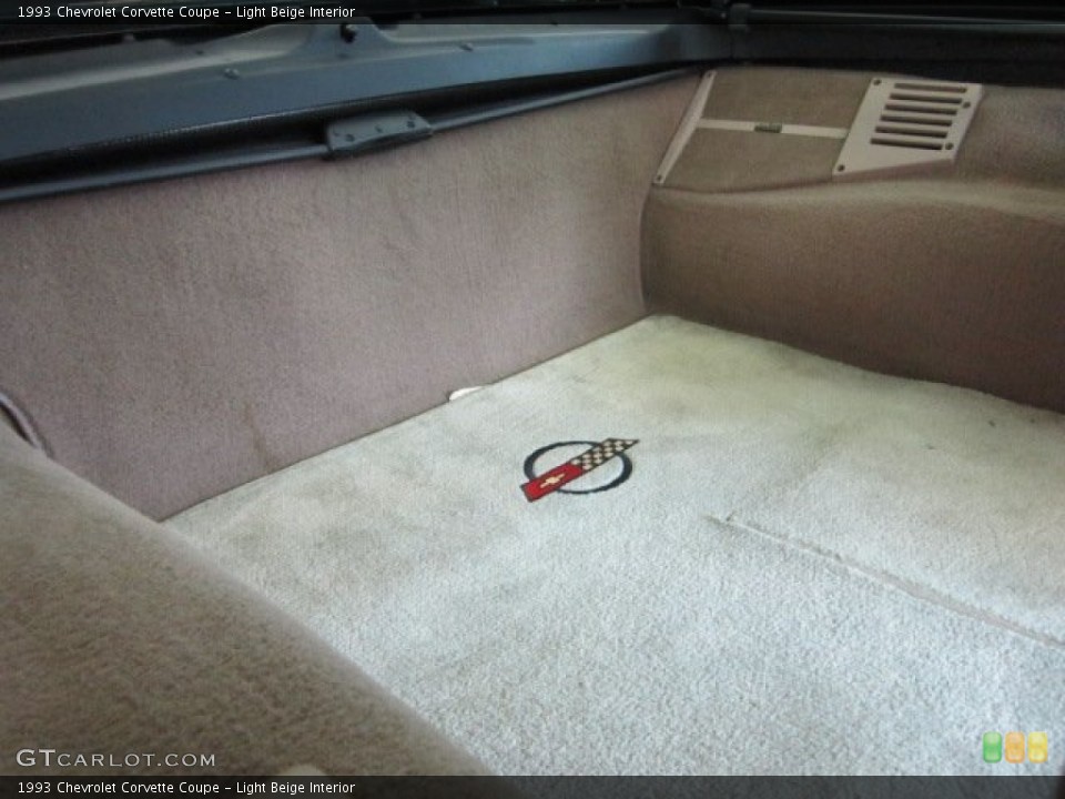 Light Beige Interior Trunk for the 1993 Chevrolet Corvette Coupe #51643120