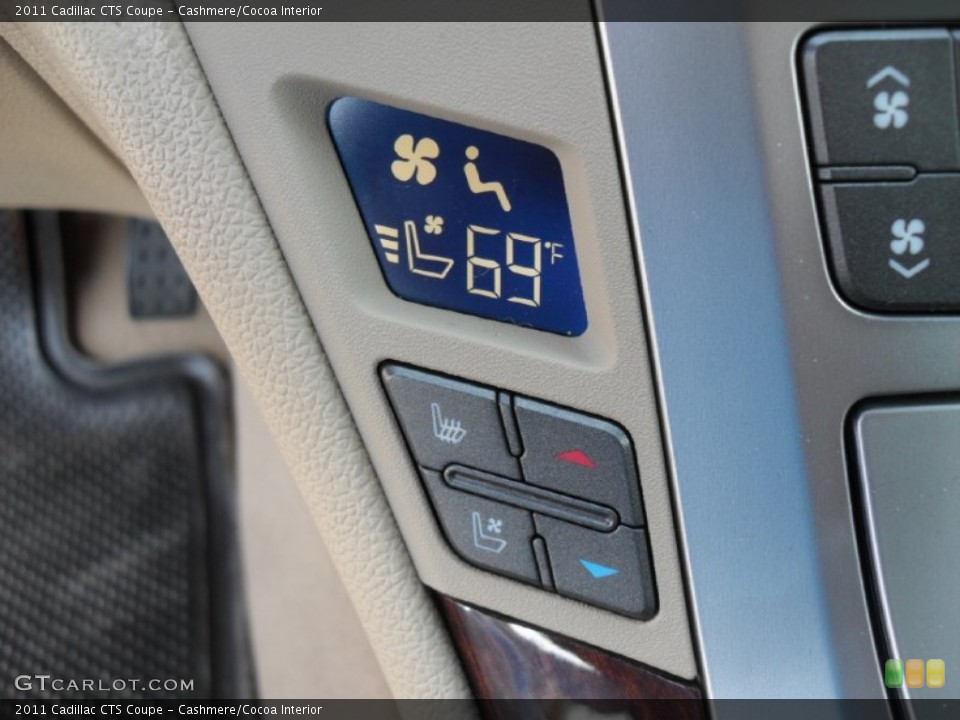 Cashmere/Cocoa Interior Controls for the 2011 Cadillac CTS Coupe #51644701