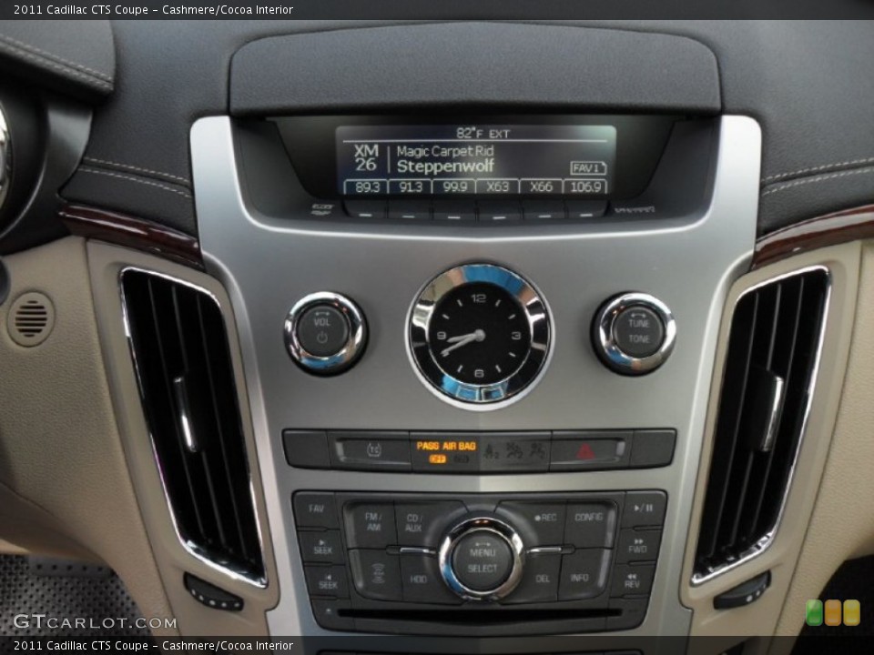 Cashmere/Cocoa Interior Controls for the 2011 Cadillac CTS Coupe #51644713