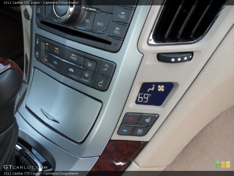 Cashmere/Cocoa Interior Controls for the 2011 Cadillac CTS Coupe #51644827