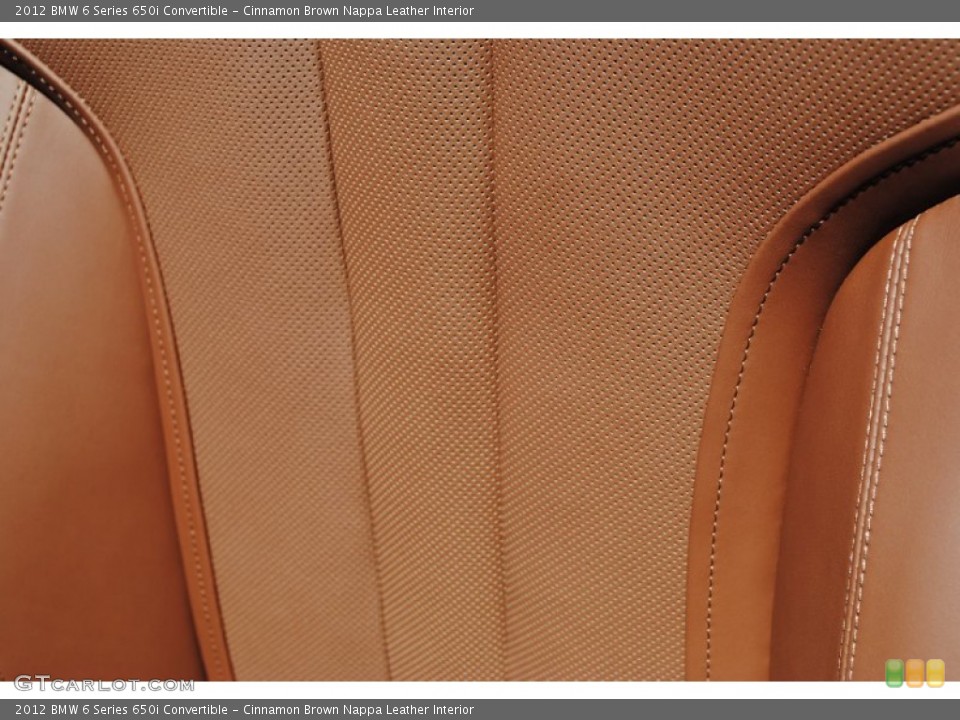 Cinnamon Brown Nappa Leather Interior Photo for the 2012 BMW 6 Series 650i Convertible #51645355