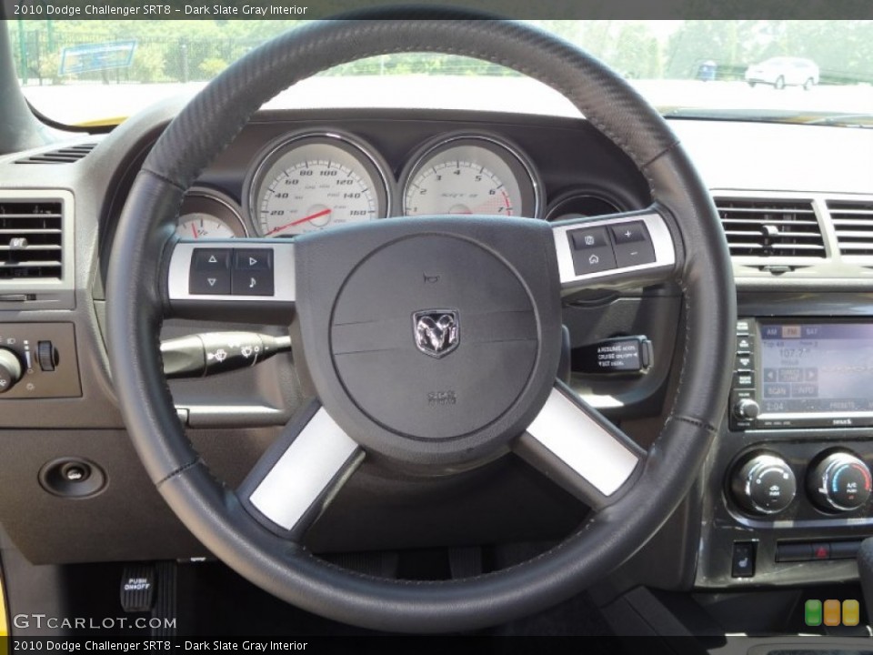 Dark Slate Gray Interior Steering Wheel for the 2010 Dodge Challenger SRT8 #51645565
