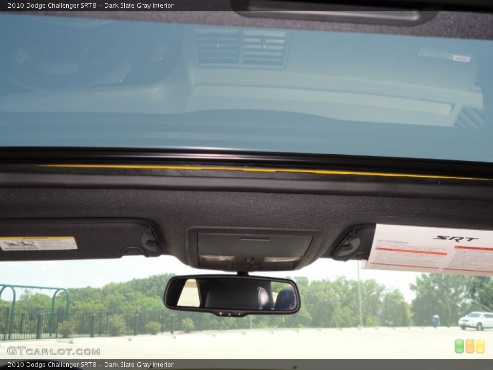 Dark Slate Gray Interior Sunroof for the 2010 Dodge Challenger SRT8 #51645586