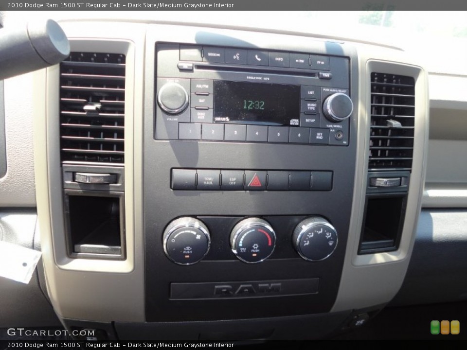 Dark Slate/Medium Graystone Interior Controls for the 2010 Dodge Ram 1500 ST Regular Cab #51646014
