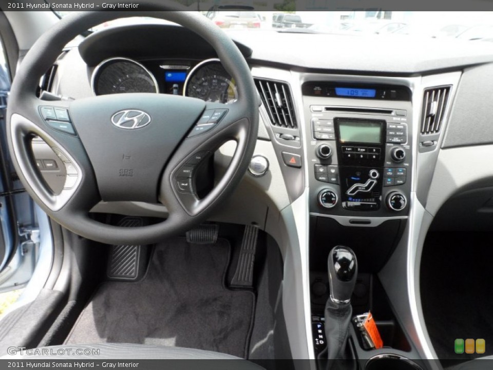 Gray Interior Dashboard for the 2011 Hyundai Sonata Hybrid #51646450