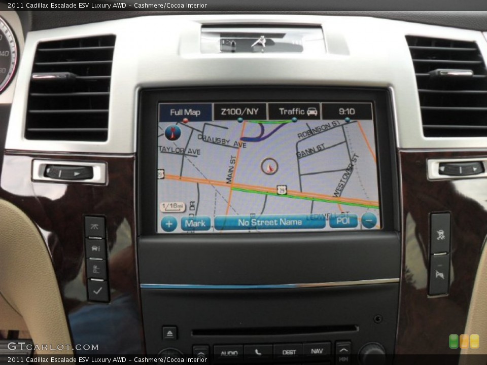 Cashmere/Cocoa Interior Navigation for the 2011 Cadillac Escalade ESV Luxury AWD #51646627