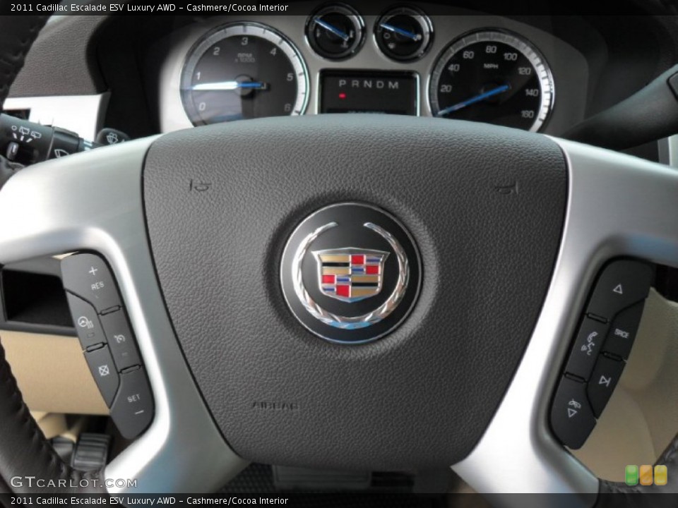 Cashmere/Cocoa Interior Controls for the 2011 Cadillac Escalade ESV Luxury AWD #51646675
