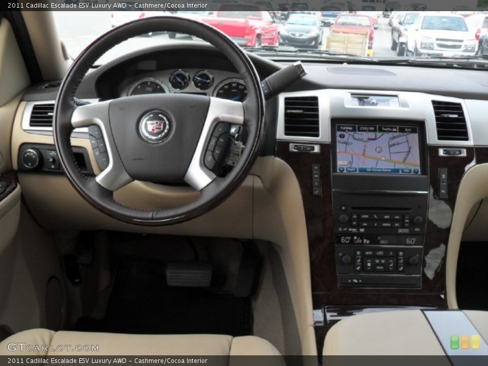 Cashmere/Cocoa Interior Dashboard for the 2011 Cadillac Escalade ESV Luxury AWD #51646702
