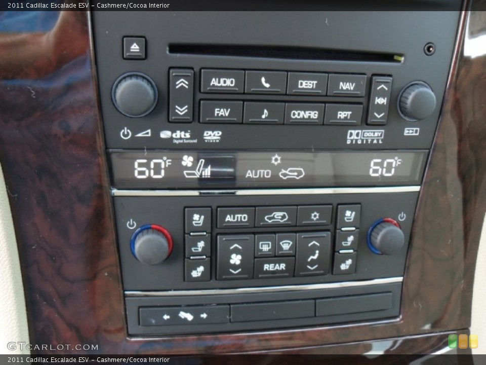 Cashmere/Cocoa Interior Controls for the 2011 Cadillac Escalade ESV #51647038